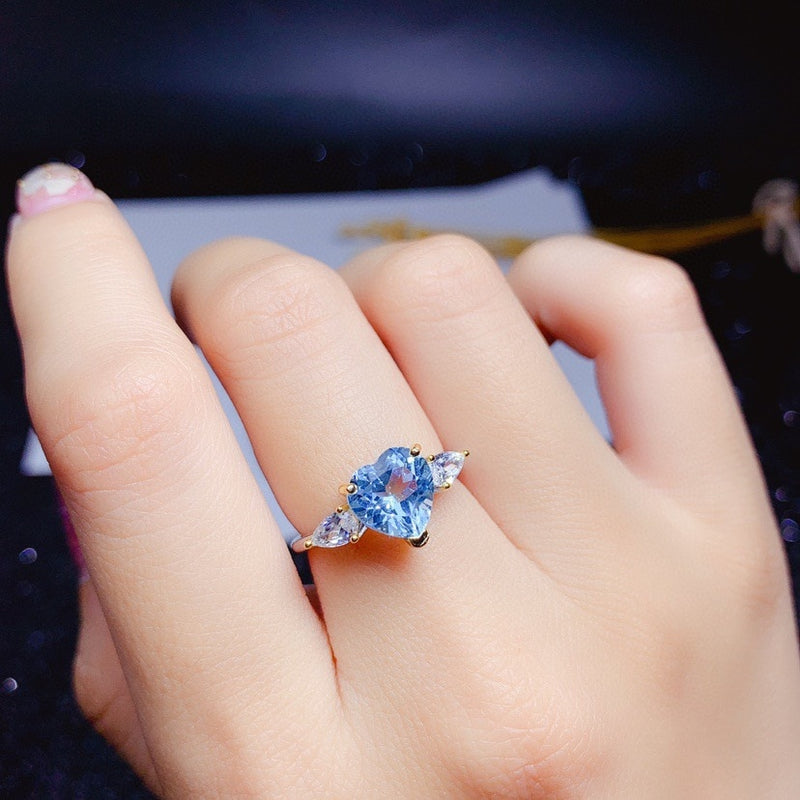 New Fashion Creative Colorful Love Heart Ring for Women&