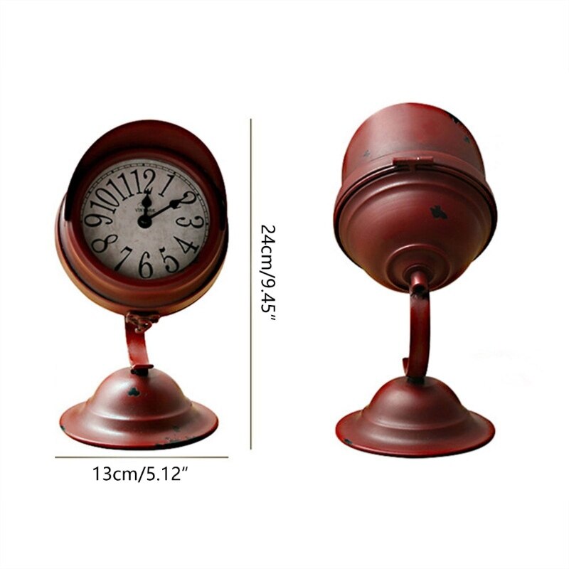 Retro Table Clock Desktop Digital Clock Decorative Crafts Gift Accessory for Children Boy Girl Present Accessory