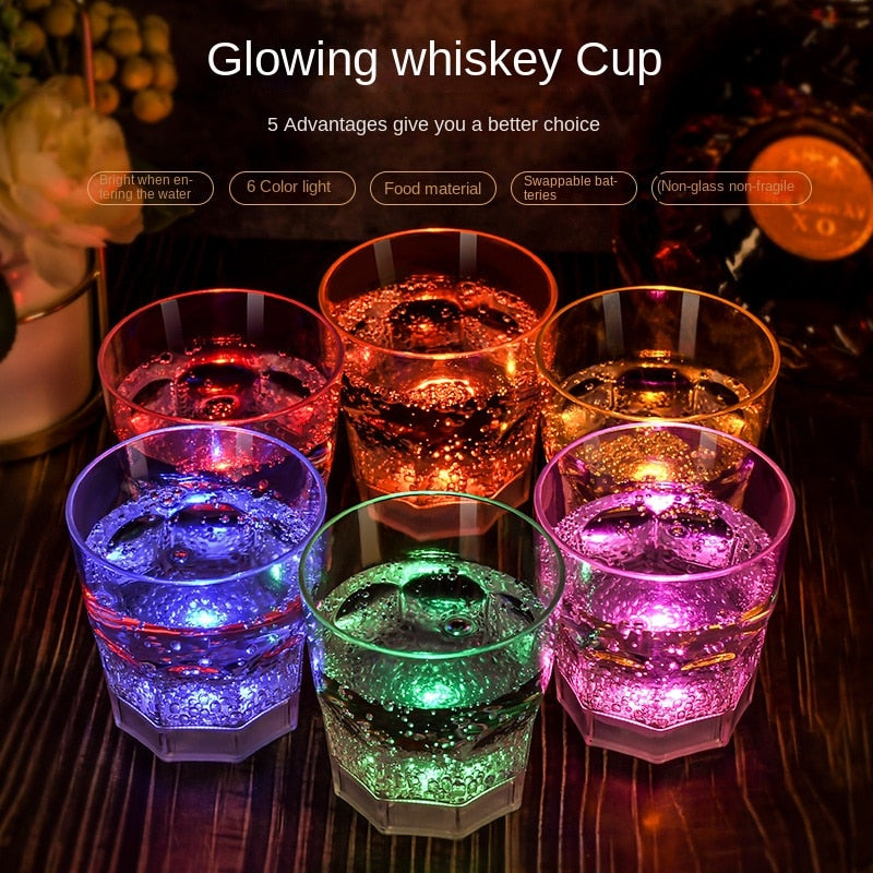 400ml Led Luminous Mug Color Changing Beer Mugs Water Sensor Light-emitting Cup for Neon Party Glow Drinkware Birthday Gift