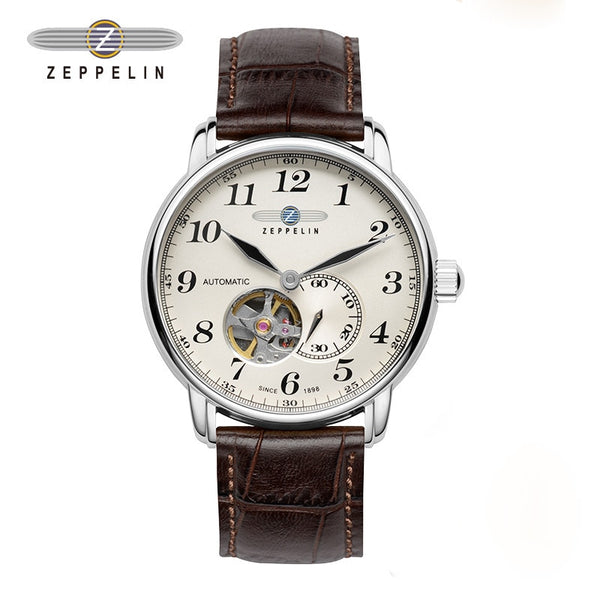 ZEPPELIN 7666 German watch men&#39;s mechanical watch business waterproof ultra-thin retro simple niche light luxury couples watch