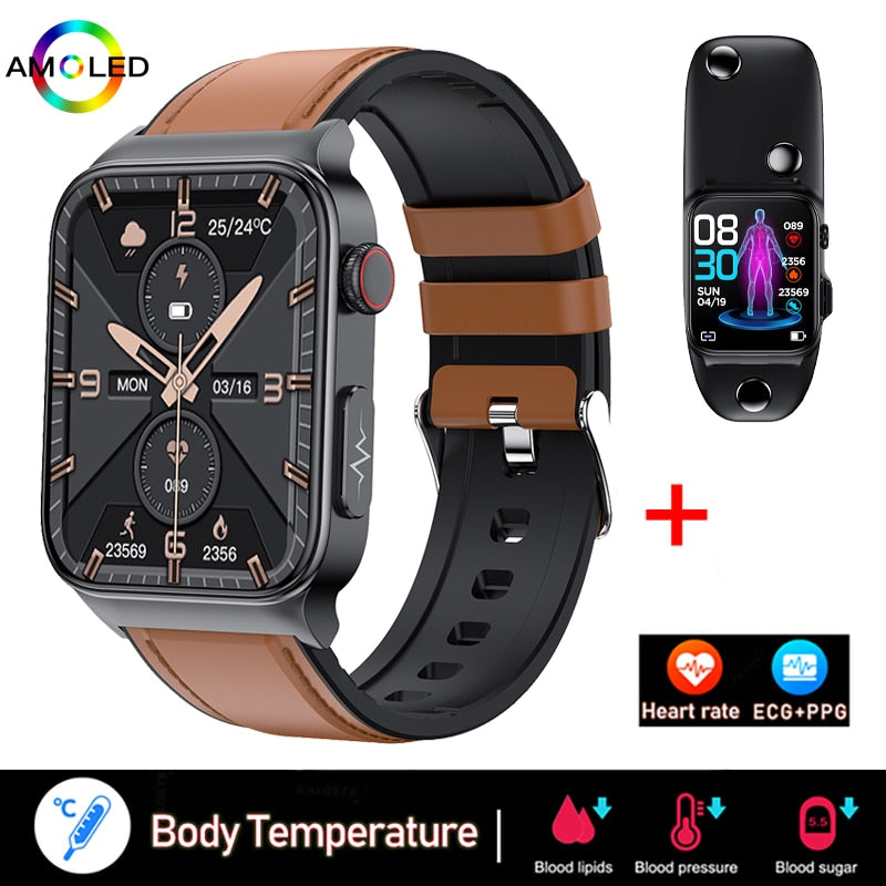 New ECG+PPG Smart Watch Men Laser Treatment Of Hypertension Hyperglycemia Hyperlipidemia Heart Rate Healthy Sport Men Smartwatch