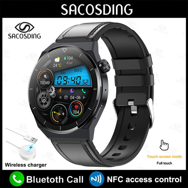 2022 NFC Smart Watch Men GT3 Pro AMOLED 390*390 HD Screen Heart Rate Bluetooth Call IP68 Waterproof SmartWatch For Huawei Xiaomi