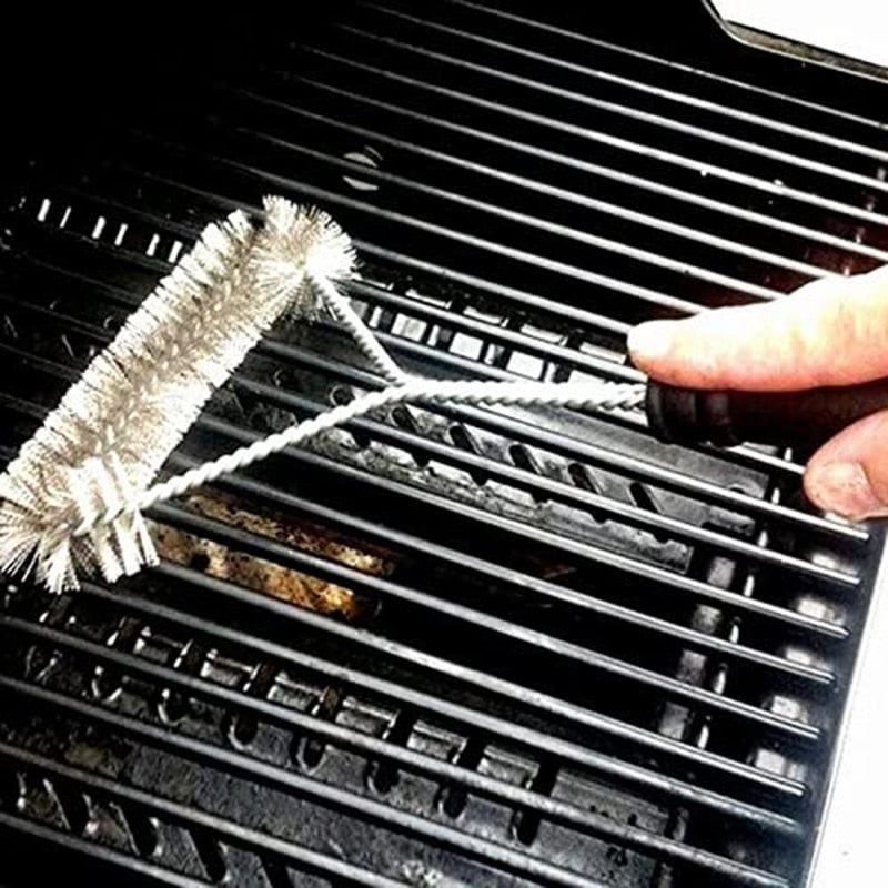 Kitchen Accessories BBQ Grill Barbecue Kit Cleaning Brush Stainless Steel Cooking Tools Barbecue Grill Wire Brush