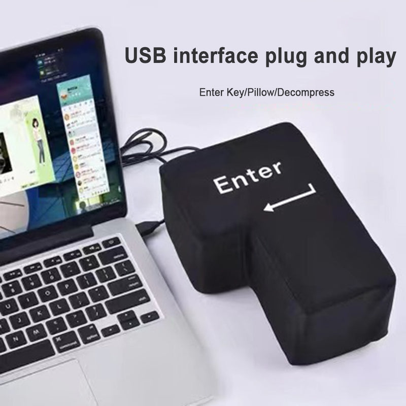Computer &amp; Office Laptop Desktop Accessories USB Gadget USB Enter Key, Large and soft, as pillow for middy rest, stress relief