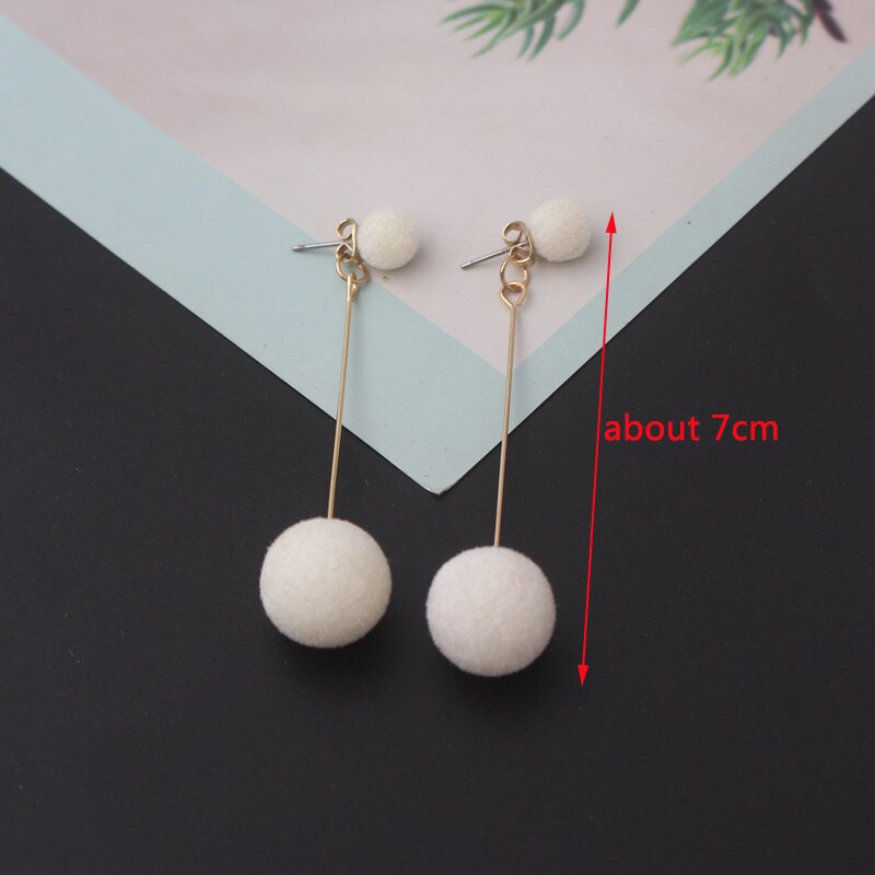 New Korean Fashion Dangle Earrings for Women White Flower Drop Earrings pendientes New Year Gift Fashion Ear Jewelry aretes