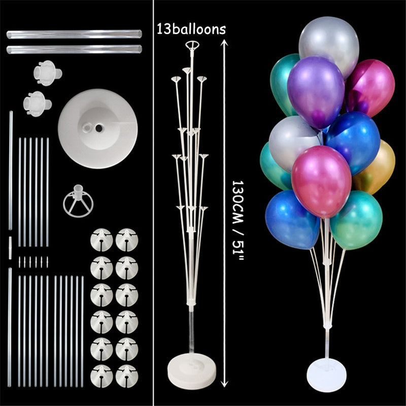 7/13/19 Tubes Balloon Column Stand Birthday Balloon Home Decor Birthday Party Decoration Kids Adult Wedding Event Party Balloon