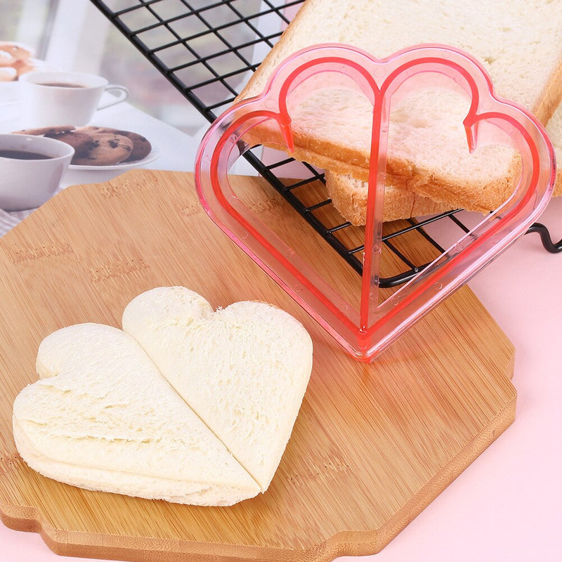 Diy Sandwich Cutter Mould Children Funny Cartoon Lunch Breakfast  Food Cutting Die Bread Mold Baking Tool Kitchen Accessories