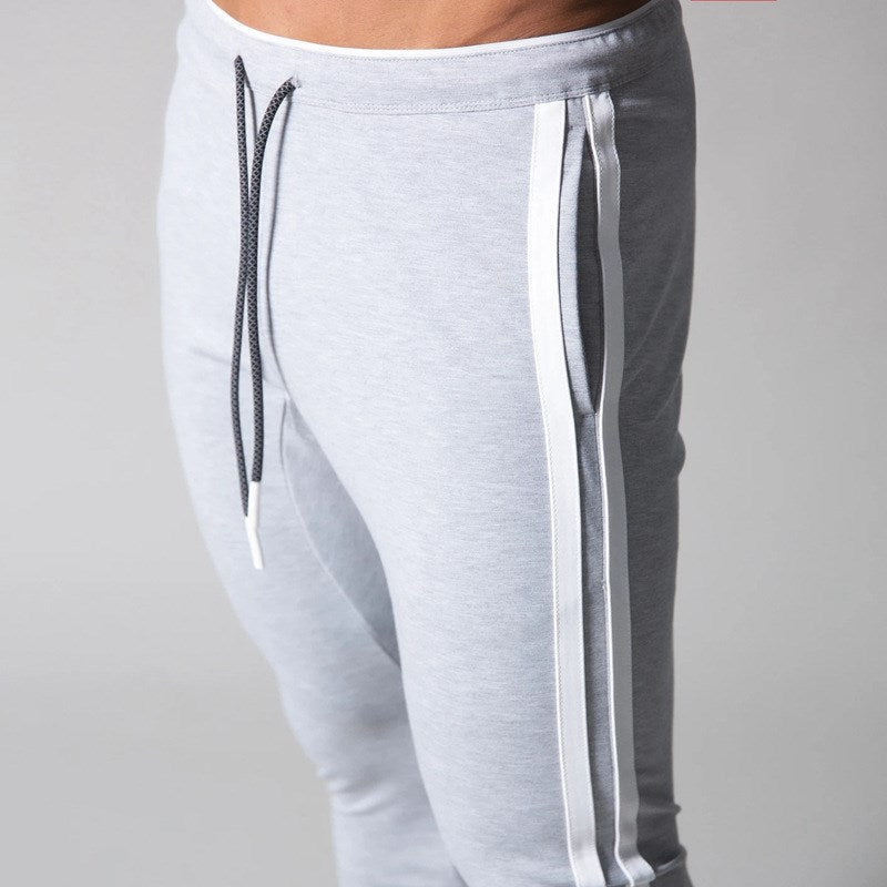 Joggers Men Striped Sweatpants Casual Long Pants Men Fitness Running Workout Track Trousers