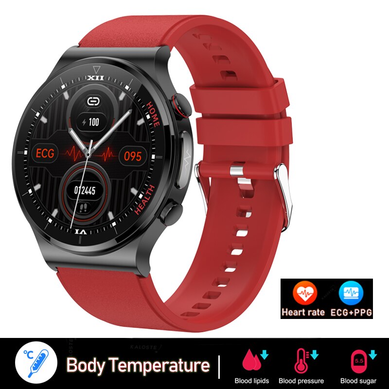 2022 New ECG+PPG Smart Watch Men Sangao Laser Health Heart Rate Blood Pressure Fitness Sports Watches IP68 Waterproof Smartwatch