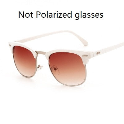 Classic Semi-Rimless Sunglasses Men's Women 2022 Square Polarized Sun glasses Men Oculos De Sol Gafas UV400 Retro Eyewear