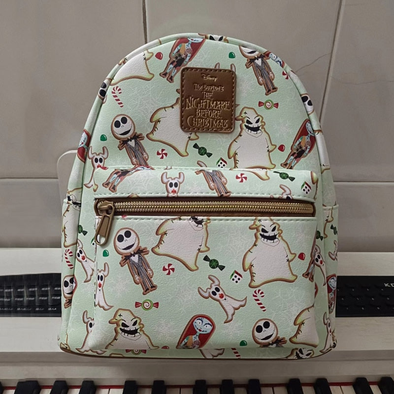 Disney PU Leather Stitch Women Backpack Loki Baby Yoda Lady Bags Toy Story 3 Alien Children Schoolbag Brand Handbag For Girls