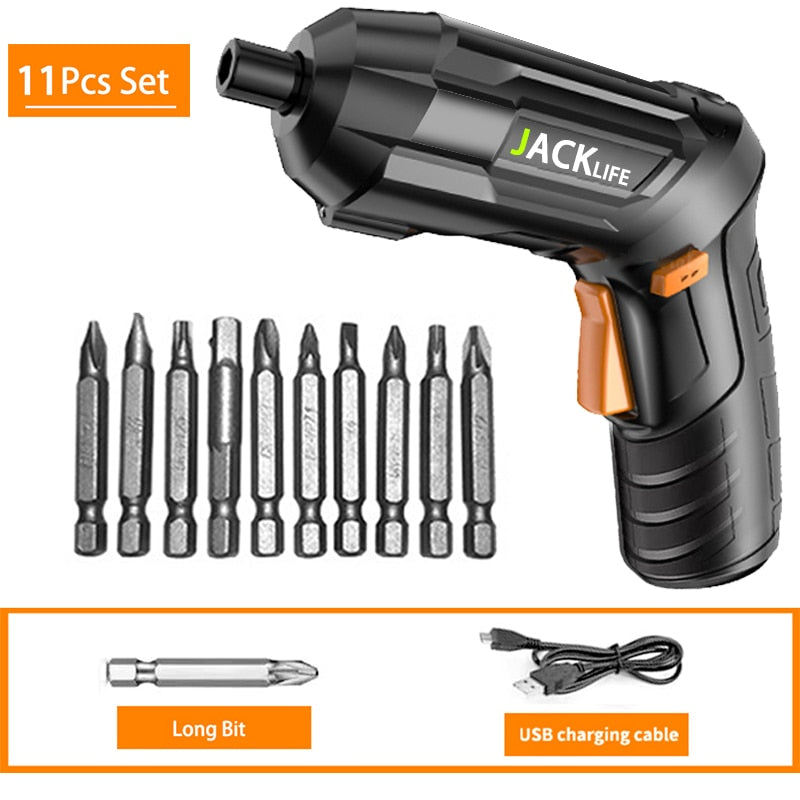 Electric Screwdriver Battery Rechargeable Cordless Screwdriver Powerful Impact Wireless Screwdriver Drill Electric Screw Driver