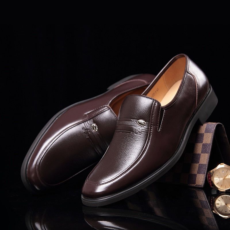 Leather Men Formal Shoes Luxury Brand 2022 Men&