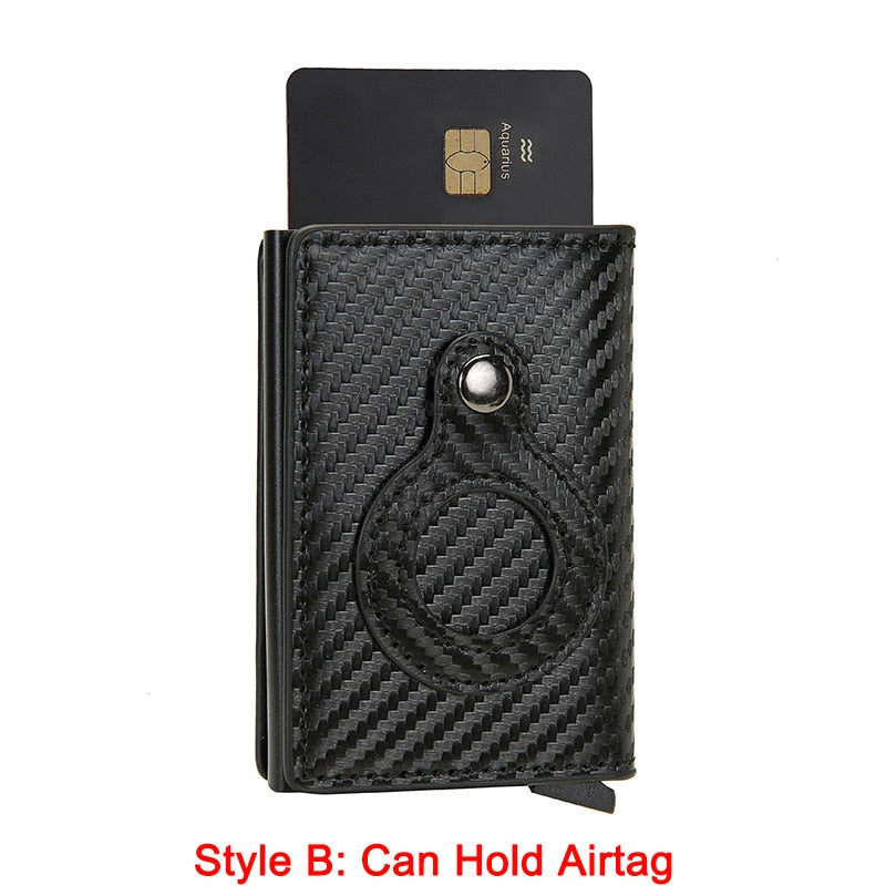 Rfid Card Holder Men Wallets Money Bag Male Black Short Purse 2022 Small Leather Slim Wallets Mini Wallets For Airtag Air Tag