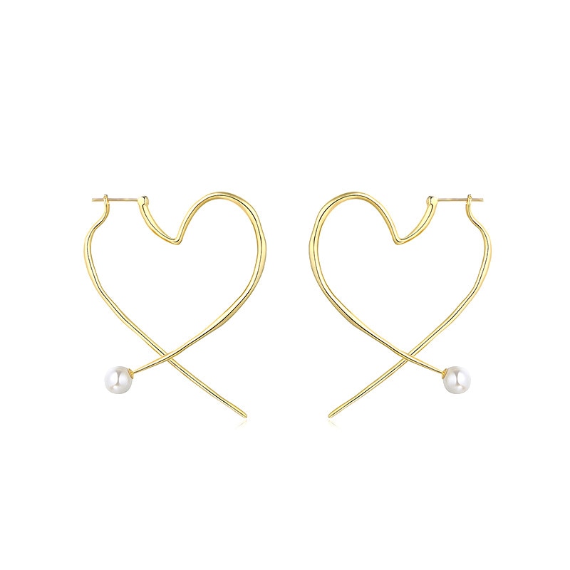 Bilandi Trendy Jewelry Simply Love Earrings Popular Design Exaggerated Hot Selling Drop Earrings For Girl Lady Gifts