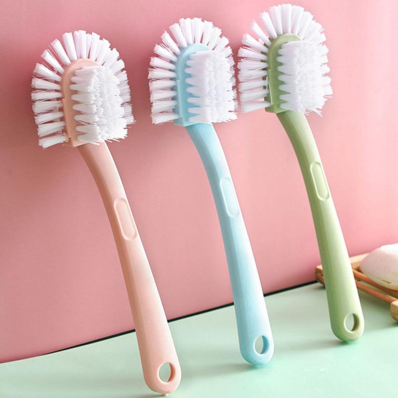 New 5-sided Long Handle Shoe Cleaning Brush Shoe Cleaner Washing Toilet Lavabo Dishes Shoes Clean Wash Brush Home Cleaning Tools