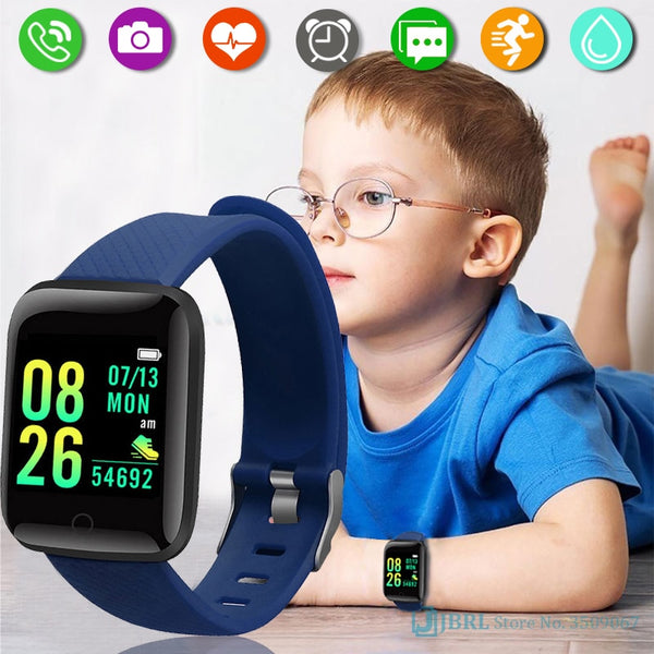 Silicone Kids Smart Watch Children Sport Smartwatch Fitness Tracker For Boys Girls Electronic Smart Clock Waterproof Smart-Watch