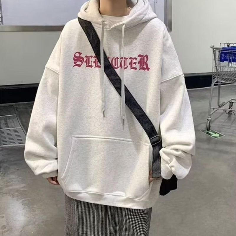 Men's Daisy Graphic Hoodie Sweatshirts Korean Female Hooded Pullovers 2022 Oversized Hoodies Male Loose Casual Hoody Streetwear