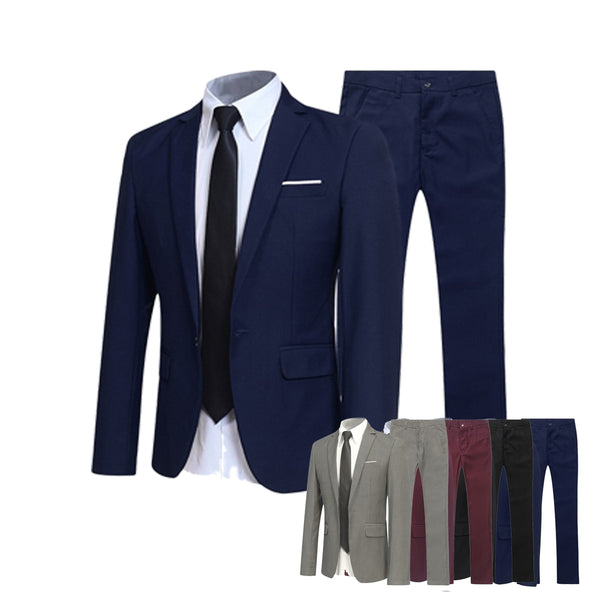 2022 Trend Suit Two-piece Male British Gentleman Hair Stylist Groom Wedding Dress Formal Dress Mens Blazer Wedding Dress Jacket