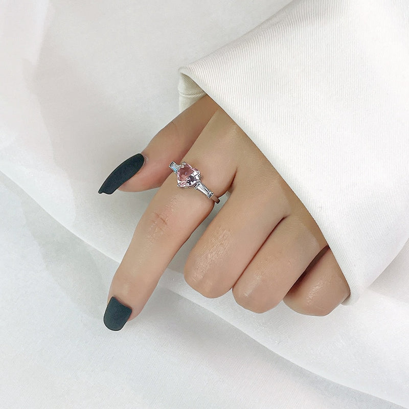 New Fashion Creative Colorful Love Heart Ring for Women&