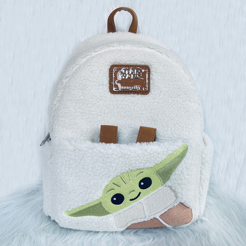 Disney PU Leather Stitch Women Backpack Loki Baby Yoda Lady Bags Toy Story 3 Alien Children Schoolbag Brand Handbag For Girls