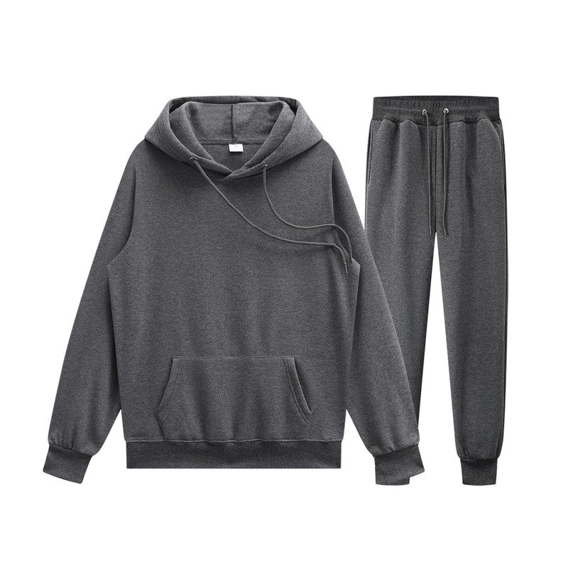 Men&#39;s Clothing Women&#39;s Tracksuit Winter Hoodie Sets Jogging Sweatpants Fleece Jogger Suit Sweatshirt Pullover Fashion 2022