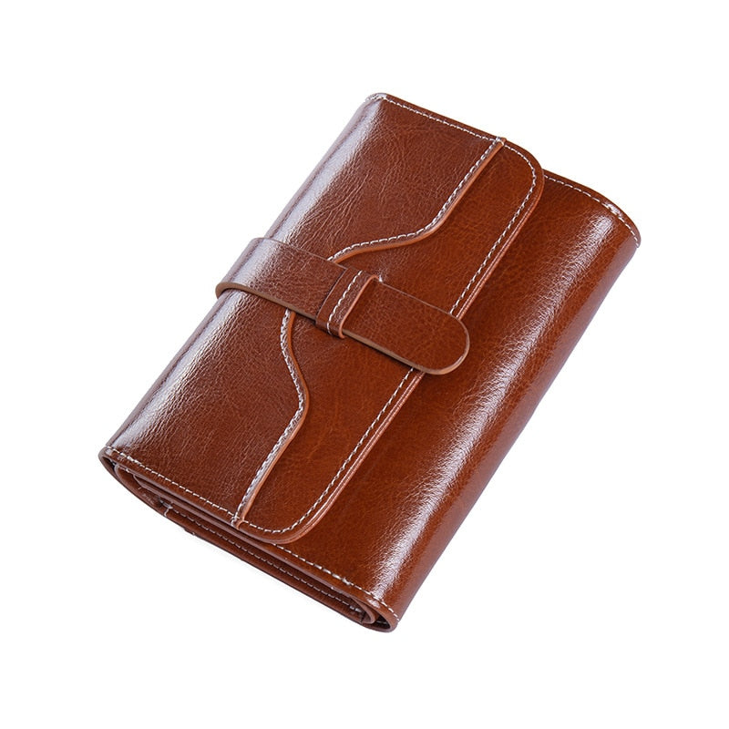 Woman Wallet Genuine Leather Wallets for Women Fashion Luxury  High Quality RFID Card Holder Purse  Female Clutch Bag