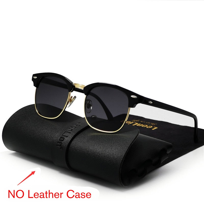 RBROVO Semi-Rimless Retro Sunglasses Men 2023 Luxury Brand Glasses for Women/Men Classic Glasses Men Lunette Soleil Femme uv400