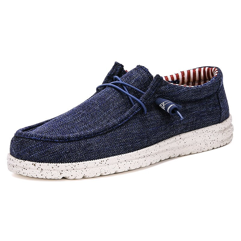 Summer Canvas Men Shoes High Quality Lightweight Driving flats Breathable Non-slip Classic Men&