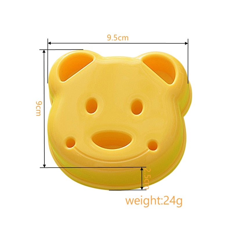 Plastic Animal Cat Kids Sandwiches Cutter And Sealer Sandwiches Mould/Maker Dough/Cookie Cutter Cookie Press Pastry Tools    745