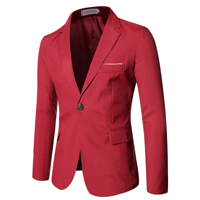 Suit Men's Clothing Luxury Jacket Elegant Leisure Black Free Delivery 2022 Suits For Men Red Blazer Wedding Festival Designer