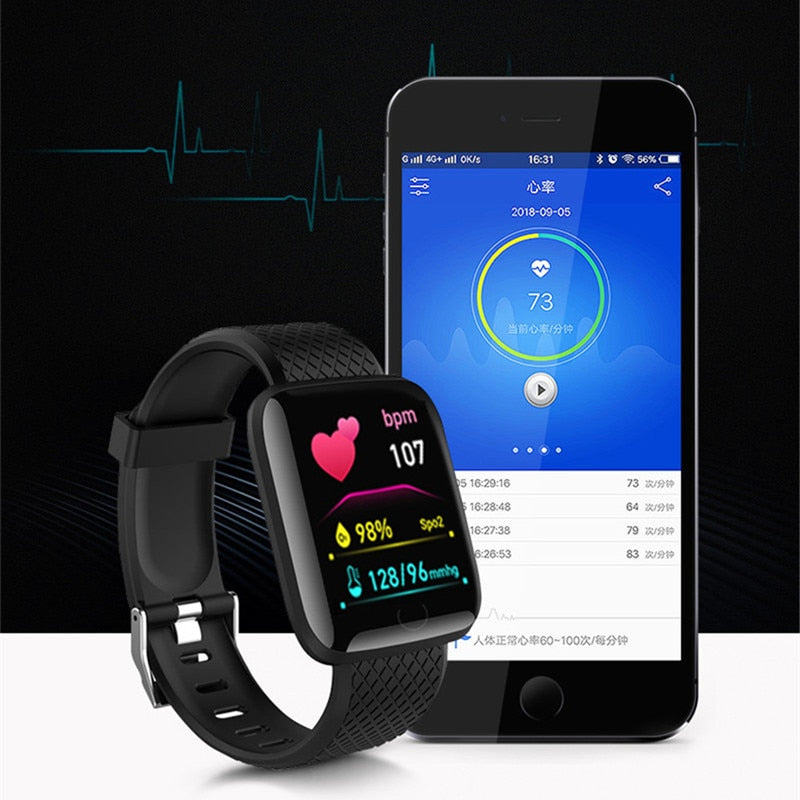 Twitch Smart Watch Men Women For Huawei iPhone Blood Pressure Heart Rate Sleep Monitor Bluetooth Smartwatch Tracker Reminder