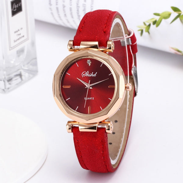 Good Quality Young Girls Luxury Quartz Watch For Womens Fashion Watch With For Leather Belt Montre Femme Strass Dropshipping