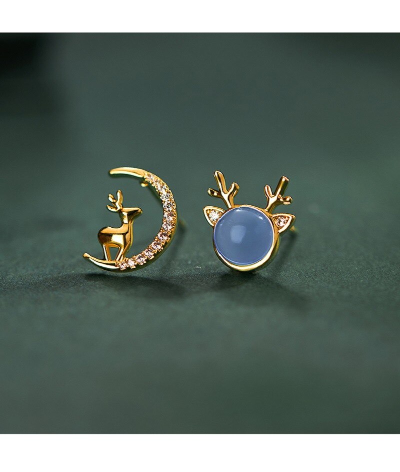 Korea Simple Sweet Cool Wind Planet Love Zircon Stud Earrings 2022 Young Luxury Earrings Elegant Women's Jewelry Accessories