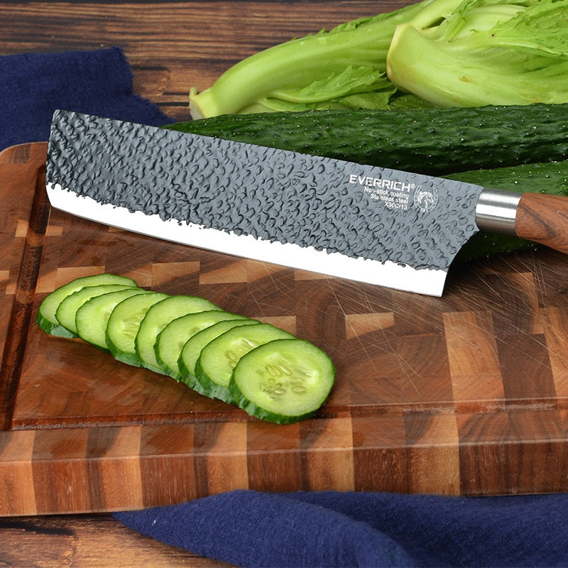 Stainless Steel Kitchen Knives Set Tools Forged Kitchen Knife Scissors Ceramic Peeler Chef Slicer Nakiri Paring Knife Gift Case