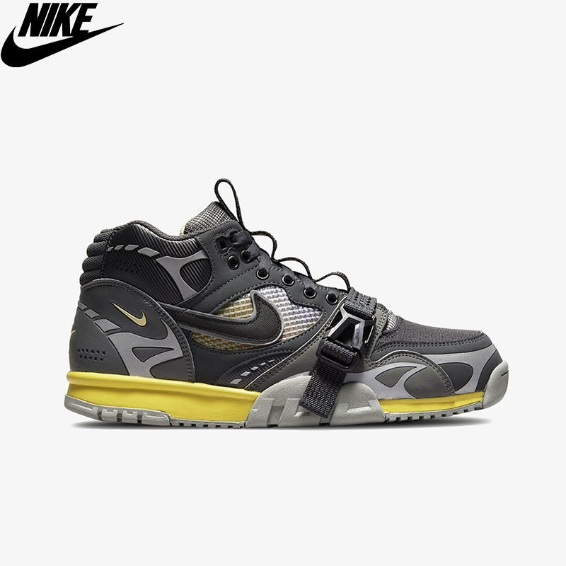 Original Nike Air Trainer 1 SP &#39;Dark Smoke Grey&#39; Unisex Men Women Gray Sport Shoes DH7338-001 Nike Sneaker