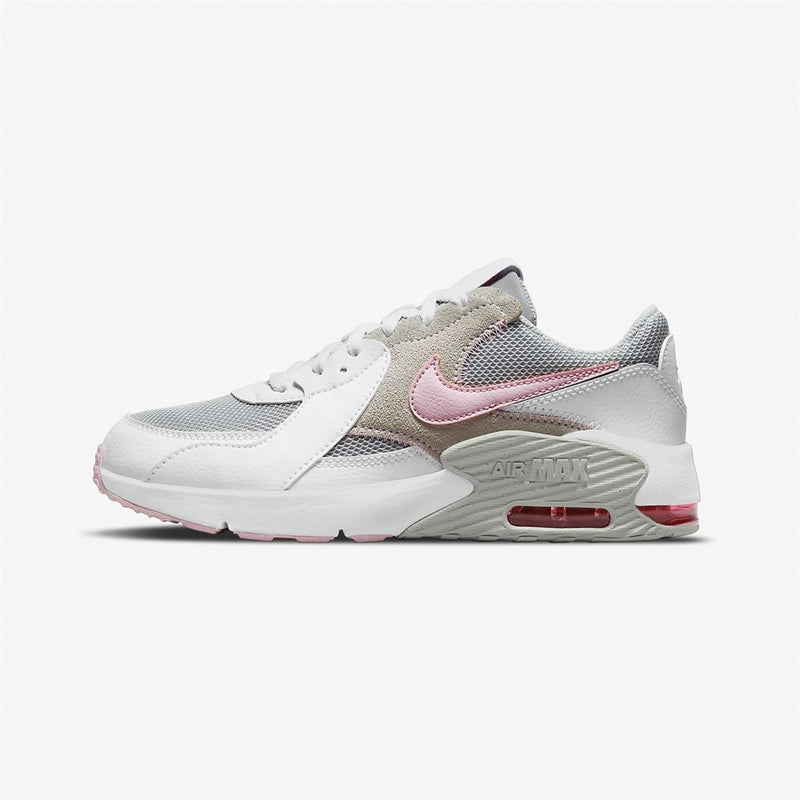 Original Nike Air Max Excee (GS) Young Children-Women White/Gray Casual Sports Shoes CD6894-108