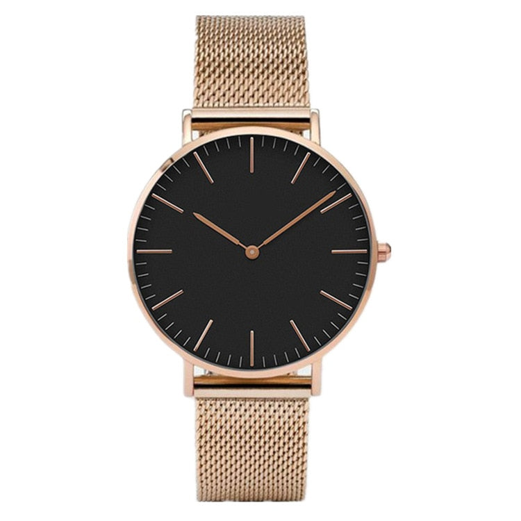 Luxury Rose Gold Watch Women Bracelet Watches Top Brand Ladies Casual Quartz Watch Steel Women&