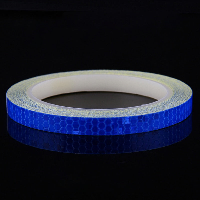 1cm*8m Bike Stickers Reflective Tape Fluorescent MTB Bike Bicycle Strips Cycling MTB Tapes for Bicycle Helmet Motorcycle Scooter