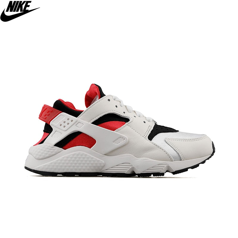 Original Nike Air Huarache Women Sneaker Sports Shoes-White/Red DH4439-103 Nike Sneaker