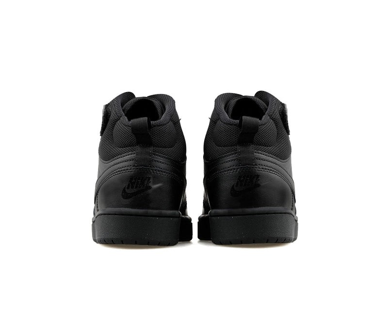Original Nike Court Borough Mid 2 (Gs) Young Children Casual Black Sport Shoes CD7782-001 Nike Kids Sneaker
